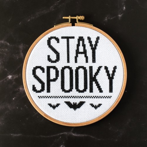 Stay Spooky cross stitch pattern