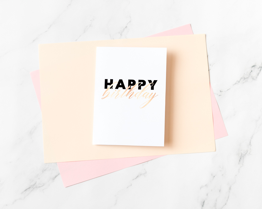 Printable happy birthday gift card