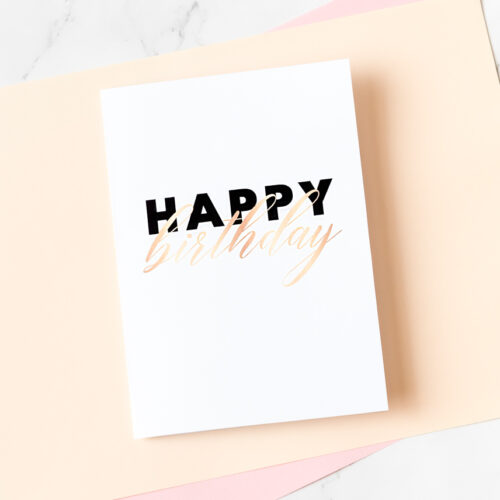 Printable happy birthday gift card