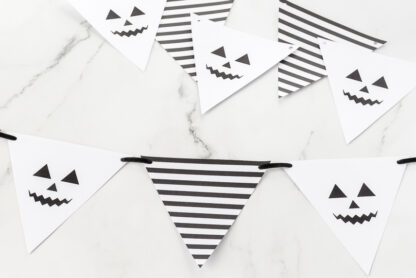 Printable Jack-o-lantern bunting