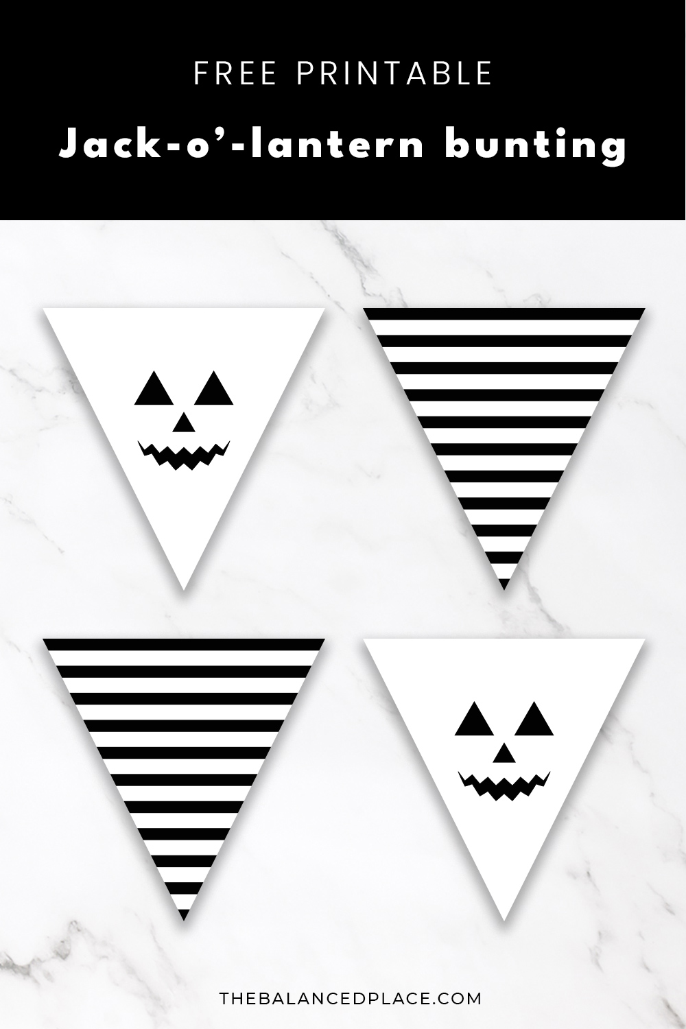 Printable Halloween bunting